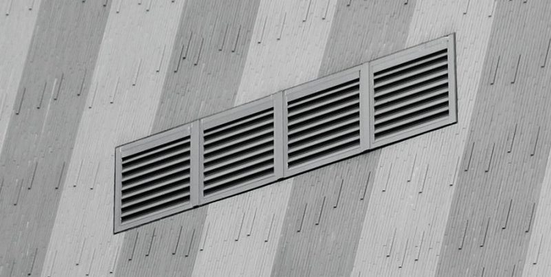 air ducts on wall