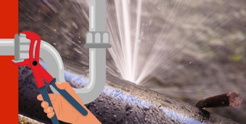 burst water pipes