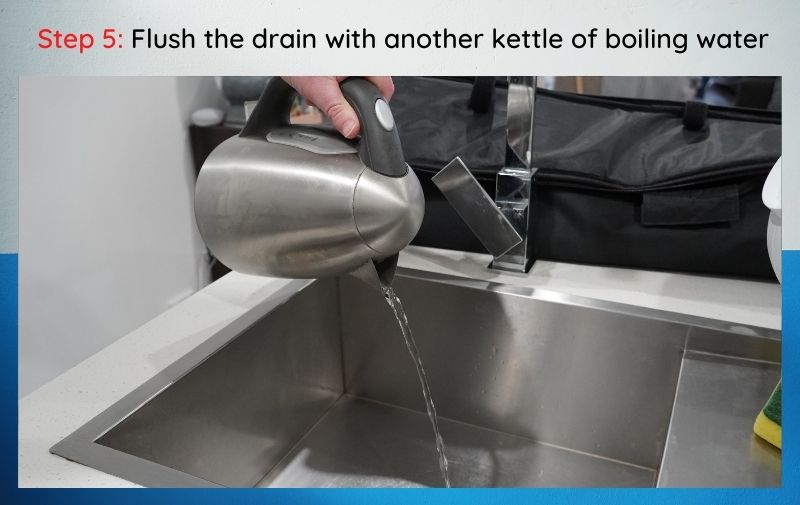 more boiling water to clear a sink blockage