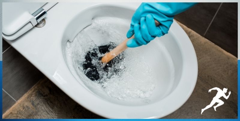 blocked toilet drain fix